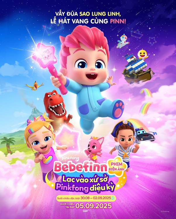 Lần Đầu Tiên Bebefinn Và Baby Shark Khuấy Đảo Màn Ảnh Rộng Với Bebefinn Phim Điện Ảnh: Lạc Vào Xứ Sở Pinkfong Diệu Kỳ - Ra Rạp Xem Gì